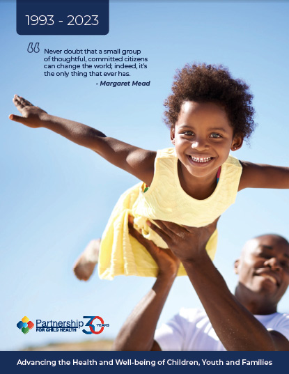 Partnership for Child Health 30-Year Anniversary Timeline